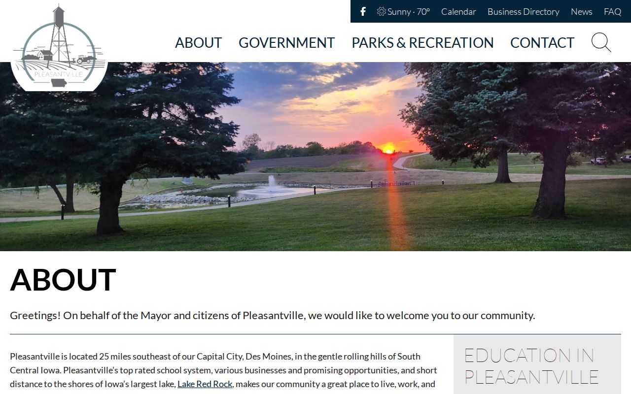 Pleasantville City Hall and Marion County police contact information for criminal records