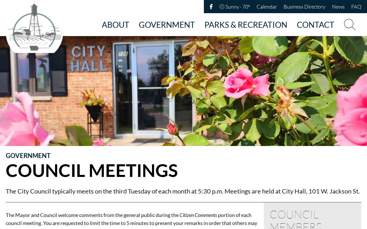 Pleasantville police activity and criminal record context in Marion County council files